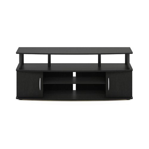 Furinno JAYA Large Entertainment Stand for TV Up to 55 Inch, Blackwood
