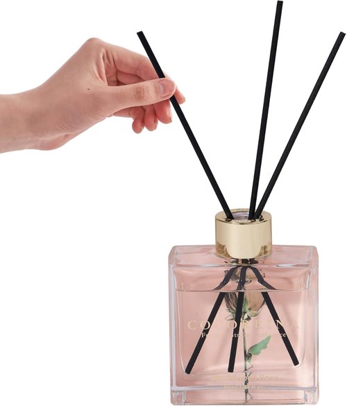 COCORRÍNA Reed Diffuser Set - 3 Pack of 3.04 Fl. Oz. Cashmere Vanilla, Sandalwood Rose & Clean Linen for Home Decor
