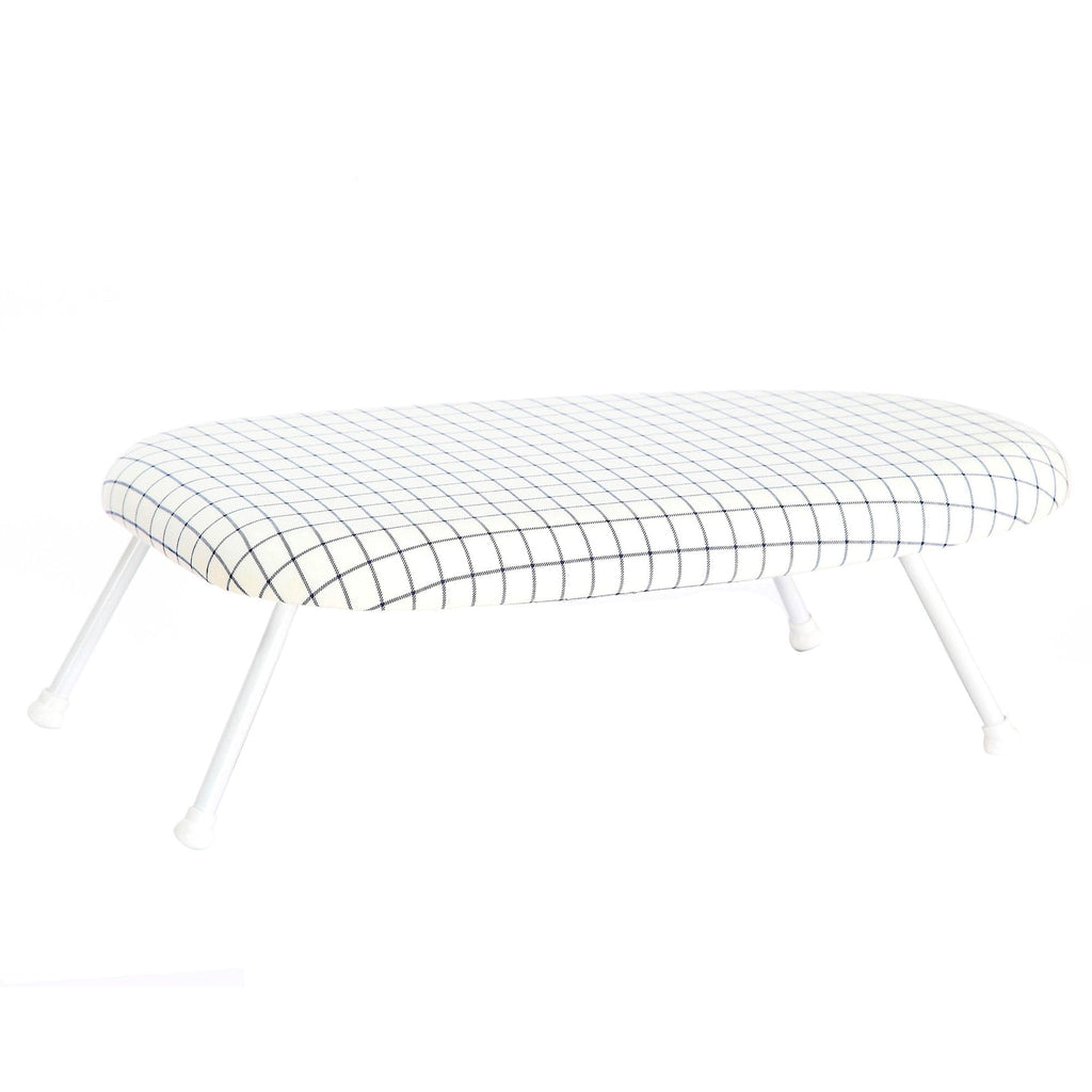 STORAGEIDEAS 24x14in Tabletop Mini Ironing Board with Foldable Legs, Portable Iron Board with Extra Wide Countertop, Small Ironing Board for Sewing, Crafting, Dorm, Small Spaces, RV, Travel -Grid