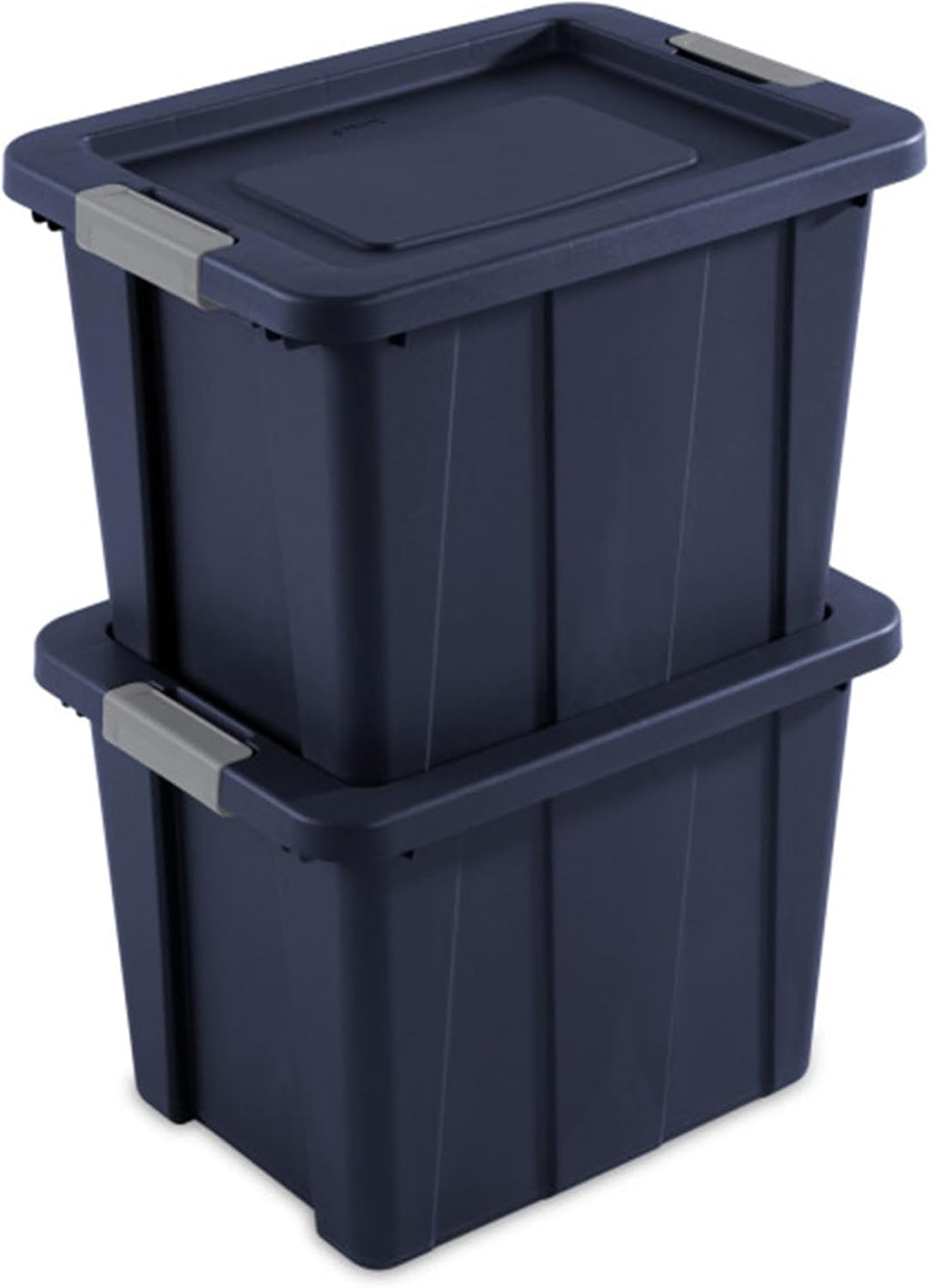 Sterilite 18 Gallon Heavy Duty Storage Bins - 6-Pack with Lids in Dark Indigo