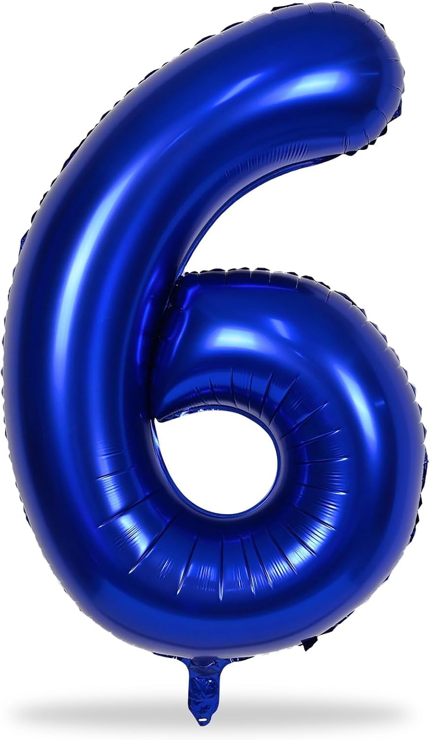 Skiennix Navy Blue Number 6 Balloon - 40In Large Foil Balloon for 6th Birthday Party Decorations