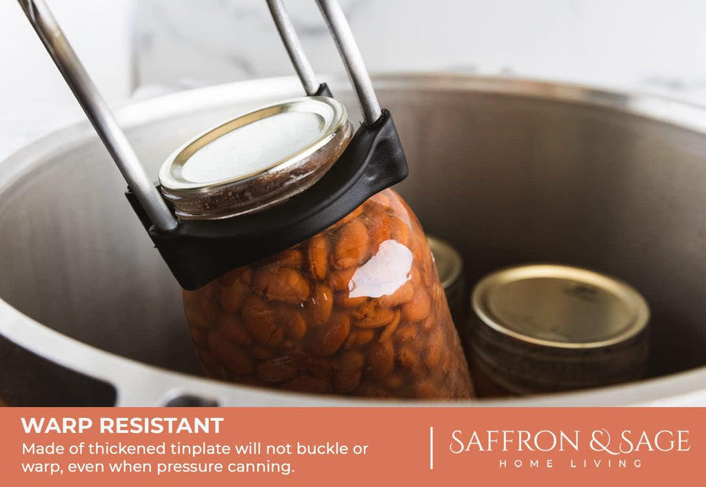 Saffron & Sage Canning Lids - 120 Count Regular Mouth Universal Lids for Ball & Kerr Jars | Food Grade, Rust Proof, Durable Seal