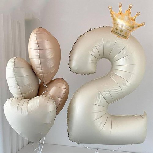 Foil 21 Balloon by [Brand Name] - Large Cream White Number for 21st Birthday Party Decorations