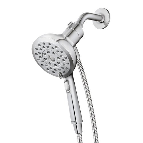 Moen Verso Handshower, Detachable Round Shower Head with Magnetix Docking System, 60" Hose, Chrome, 220H2