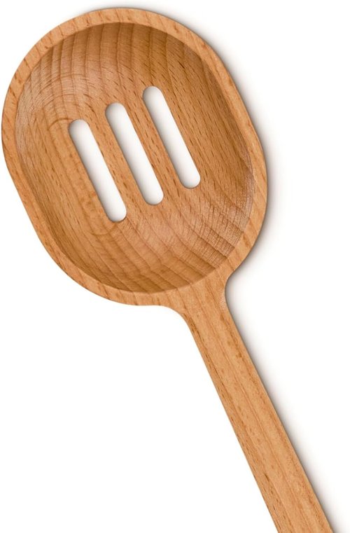 Le Creuset Wooden Slotted Spoon - Durable Kitchen Utensil for Easy Cooking | Versatile Design