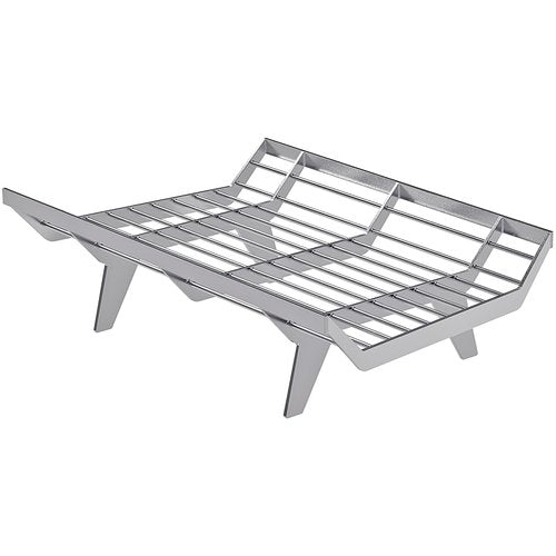 BeneLabel SUS304 Stainless Steel Fireplace Grate 24 inch, Heavy Duty Chimney Hearth Wood Stove Burning Rack Holder, Fire Grate Wood Log Rack Stove for Indoor Outdoor