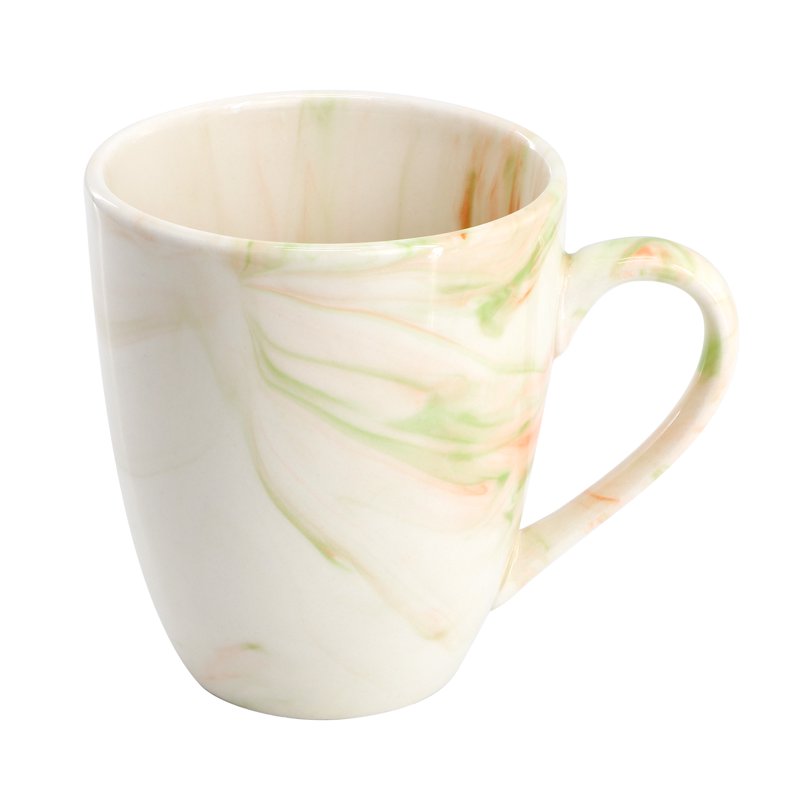 Fine Marble Porcelain Dinnerware Set - 16 Pieces, Service for 4 - Green