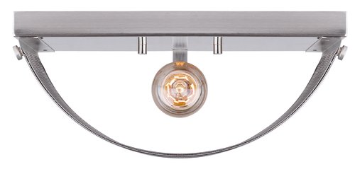 CANARM Beckett 1-Light Wall Sconce, Industrial Silver Wire Shade, Low-Profile Wall Lighting for Bedroom, Hallway or Living Room