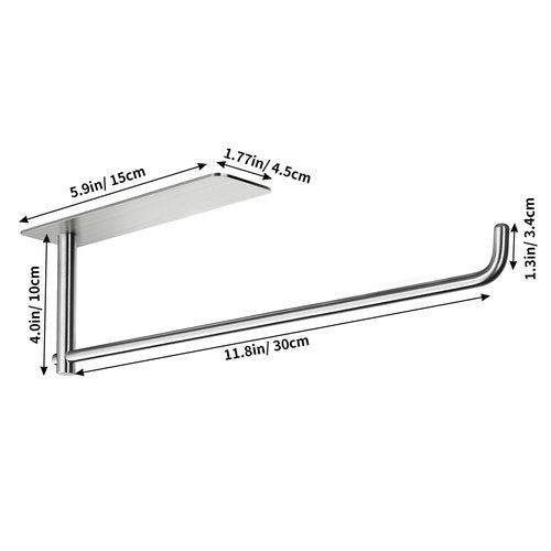 YIGII Wall Mount Paper Towel Holder, Under Cabinet Paper Towel Rack