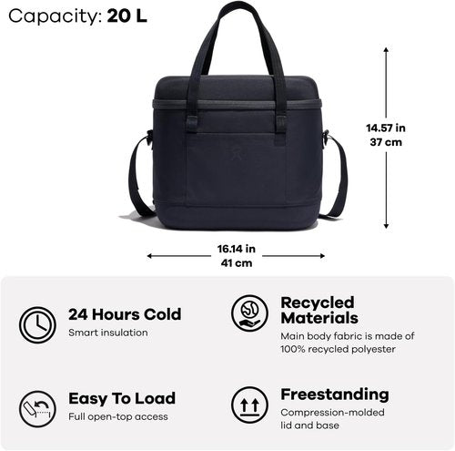 Hydro Flask Cooler Bag - Insulated Soft Cooler with 20L Capacity - Surf Blue Color