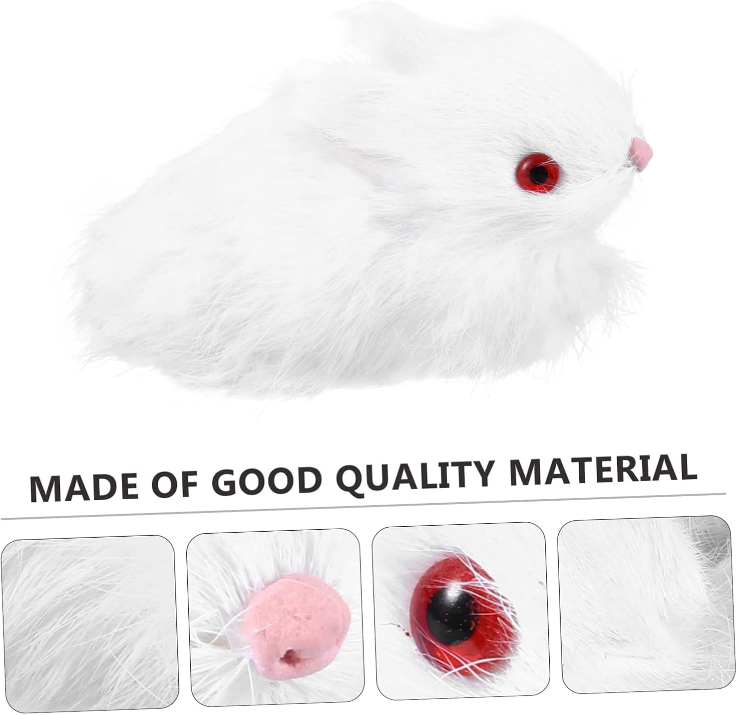Skiennix Realistic Bunny Figurine - Cute Easter Ornament for Home Decoration | Perfect for Festive Celebrations