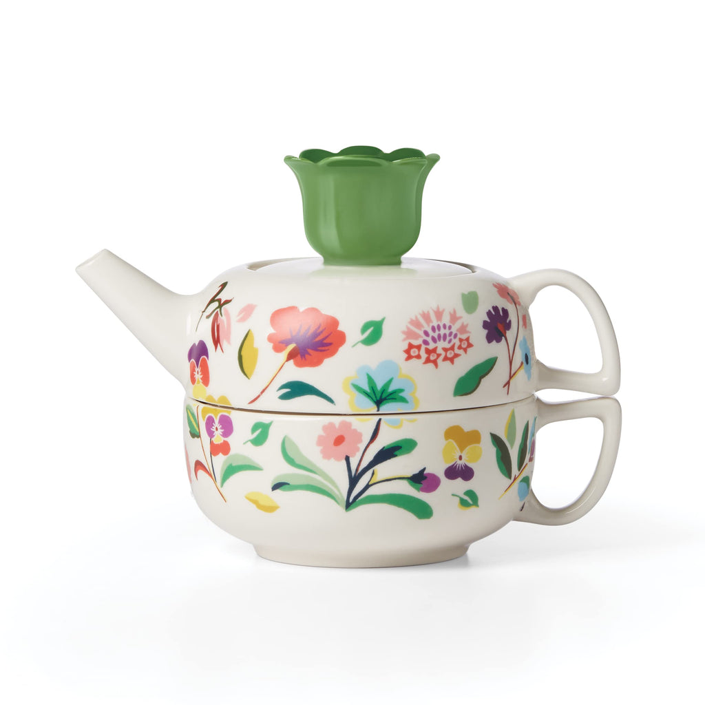 Kate Spade New York Garden Floral Tea, one size, White