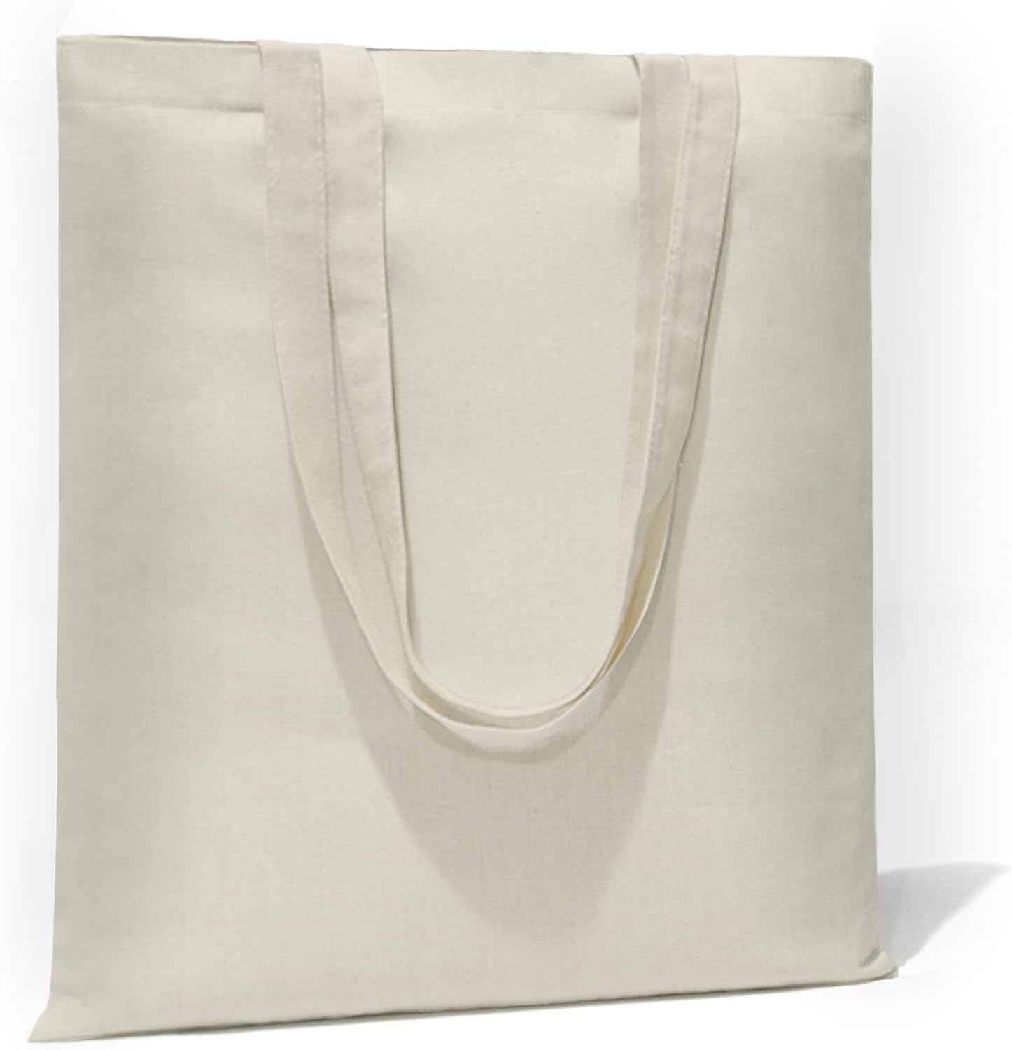 Skiennix Canvas Tote Bags - Reusable Blank Shopping & Grocery Bags | 6, 12, 24, 48 Pack Options
