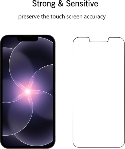 Ailun Tempered Glass Screen Protector - 3 Pack for iPhone 17e, 16e, 14, 13 | 6.1 Inch, Case Friendly