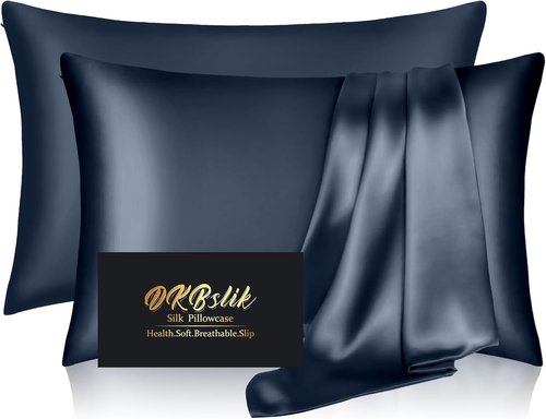 Mood Indigo | Mulberry Silk Pillowcase Set - Anti-Acne & Hair Care | Queen Size, 2-Pack