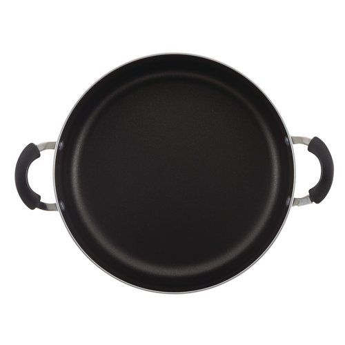 Farberware Cookware Nonstick Stockpot with Lid, 10.5 Quart, Silver