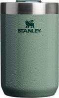 STANLEY Everyday Camp Cup 12 oz - Insulated Stainless Steel with Drink Through Lid | BPA-Free | Hammertone Green