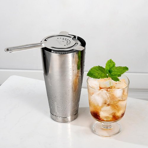 Etens Bulk Commercial Cocktail Shakers 6pc Set, Professional Boston Shakers, Weighted Cocktail Shaker Tins for Bartending - Stainless Steel Bar Shaker Set for Restaurants & Bars - Silver