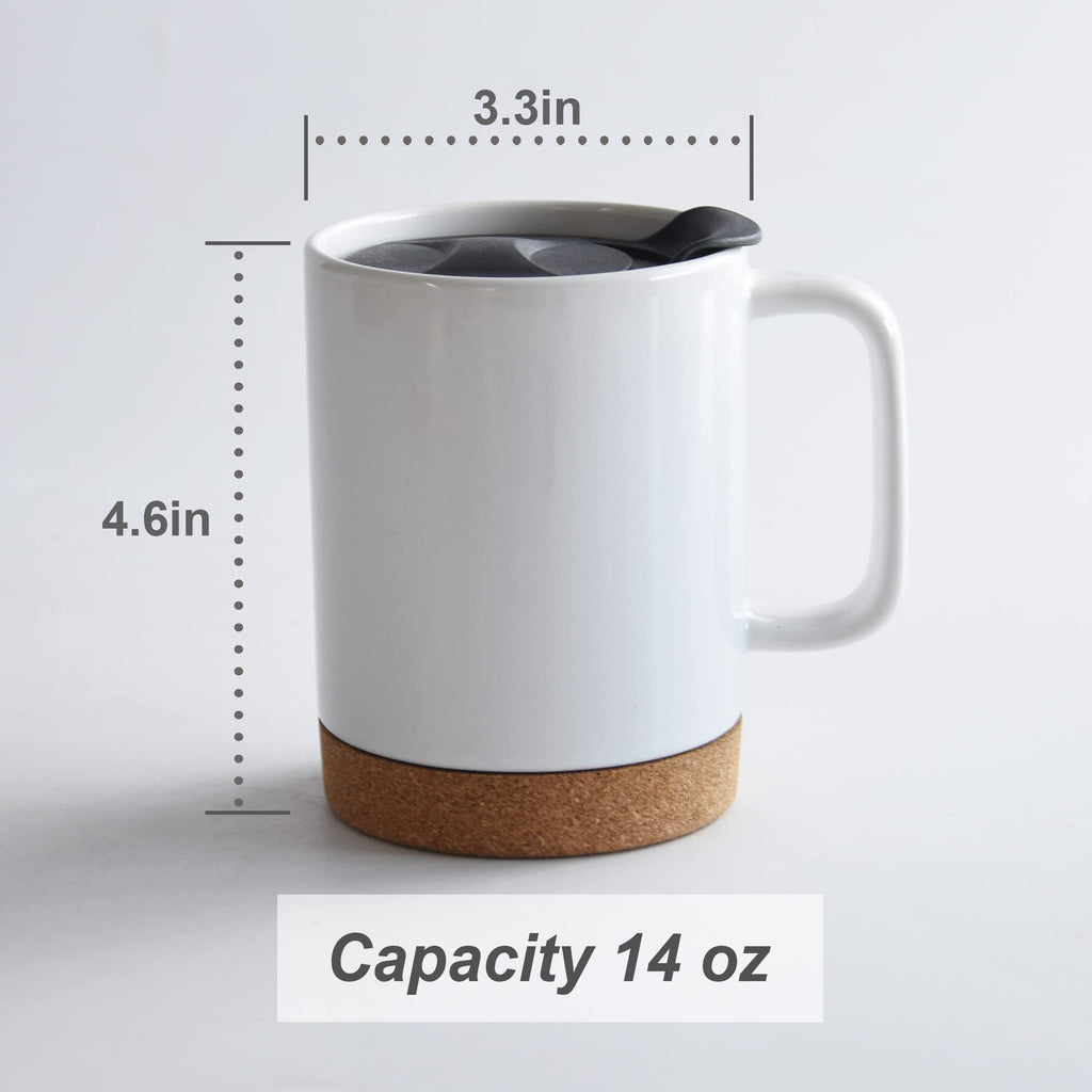 ARTONUSA 14oz Sublimation Coffee Mugs,Case of 6 Pieces