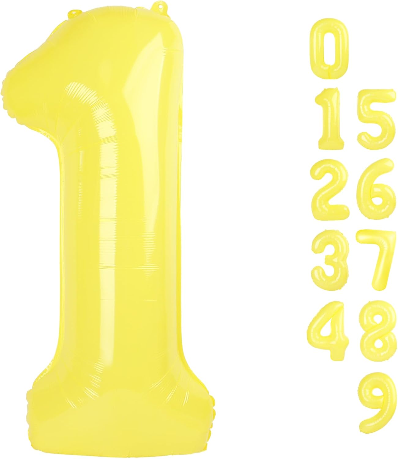 Number Balloons - 40 Inch Yellow '1' Balloon for 1st Birthday Party Decorations & Baby Showers