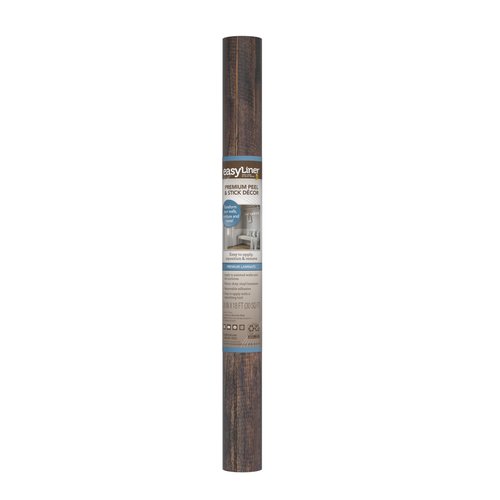 EasyLiner Peel & Stick Decor Removable Peel and Stick Wallpaper - Self Adhesive Decorative Shelf Paper for Cabinets, Walls, Resurfacing Projects - Adhesive Shelf Liner - 20in x 18ft - Chesnut Wood