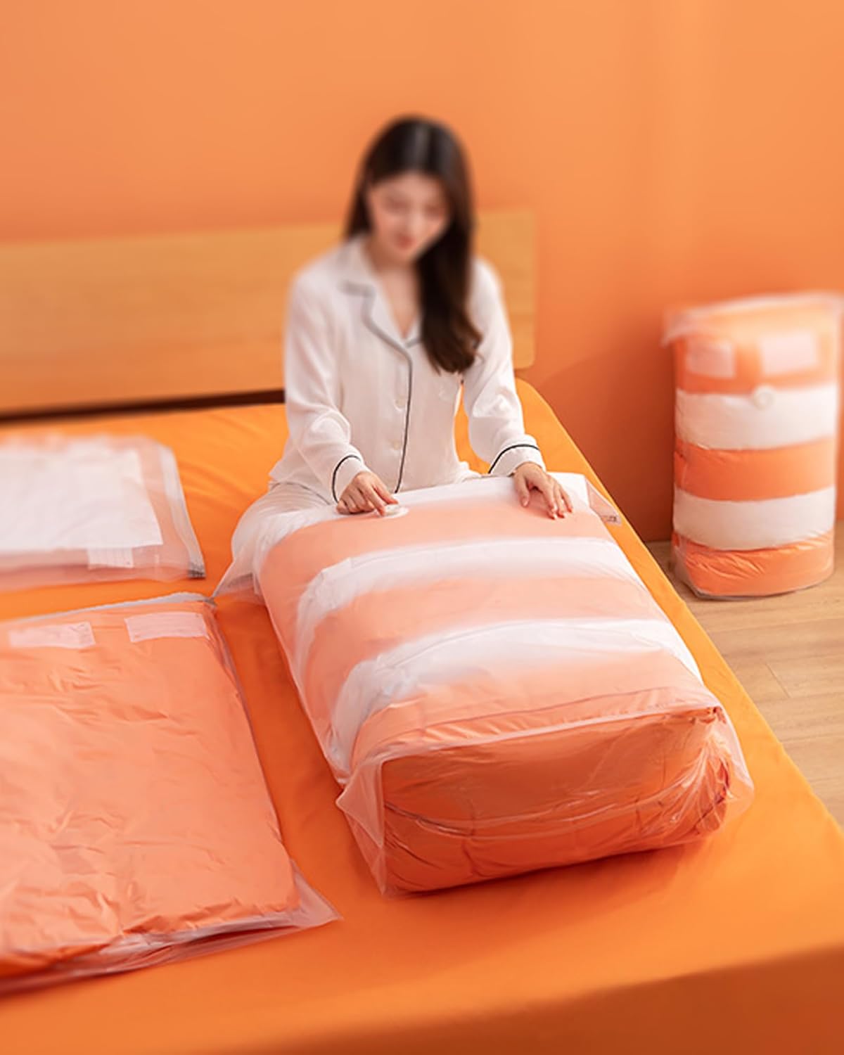 YQBOOM Vacuum Storage Bags - Extra Large Space Saver Set for Bedding, Clothes & Travel | 5 Pack