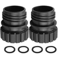 Quick Connect Sodas Bottles Adapter, Crystal Glass Bottle Adaptor Cap Compatible with Terra/Art/OneTouch Soda Machine, Fit for 0.7L Stream Soda Machine Quick Bottle Adapter Cap (2 PCS)