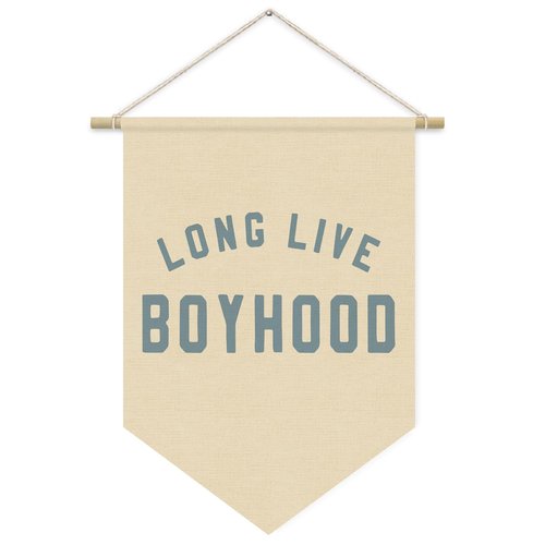 ETVISO Long Live BoyHood Banner, Boy Nursery Decor, Boys Room Wall Hanging Pennant Flag Banner Decor for Nursery Classroom Playroom Kids Room, Playroom Essentials