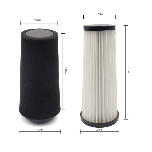 4 Pack Filters Compatible with Dirt Devil Style F112 Endura Replacement Odor Trapping Filter,UD20120NC, UD70161, UD70164, UD70174，Compares to AD47936