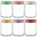 Danmu 16 oz Overnight Oats Containers with Lids,Meal Prep Containers 6 Pack,Mason Jars 16 oz with Lids for Snack,Overnight Oats,Yogurt,Parfait,Soup,Smoothies,Salad 100% Leak-proof Dishwasher Safe