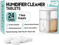 24 pack Humidifier Cleaning Tablets Diffuser Cleaner for Stains Residue & Mineral Deposits Improves Mist Flow & Device Care Simple Drop In Formula