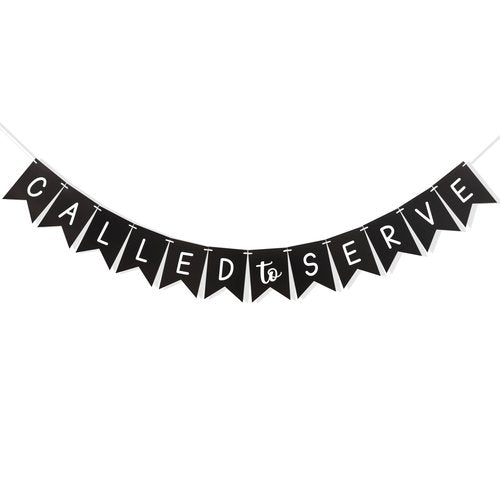 Called to Serve Banner - Mission Farewell Garland, Missionary Calling Party Supplies, LDS Mission Call Theme Party Decoration, Mission Call Opening Pennant Banner