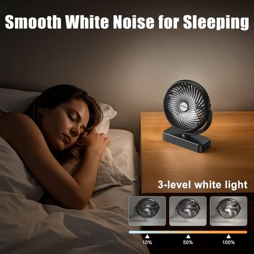 AMACOOL 10000mAh Magnetic Travel Fan for Sleeping, Cruise, Golf Cart, Ultra-Thin, Bottom Hook, Rechargeable Battery Powered, Ship Cabin Approved, Camping Travel Cruise Essentials 2026