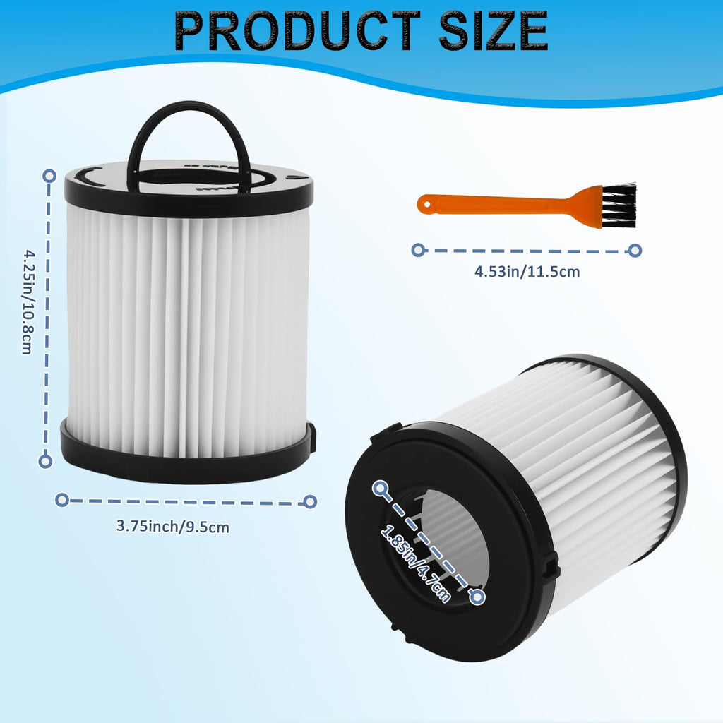 Podoy DCF-21 Vacuum Filter Compatible with Eureka Airspeed AS1000 EF91B 67821 68931 68931A EF91 EF-91 EF-91B Washable Reusable Vacuum Filter Replacement 3271AVZ 3271BLU (Pack of 2)