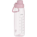 Edmyre 32oz Clear Water Bottle - BPA-Free Tritan Plastic, Fast Flow Spout Lid, Wide Mouth & Leakproof Design Hiking Water Bottle Suitable for Travel, Outdoors, Gym, Travel, Home, School（Pink）