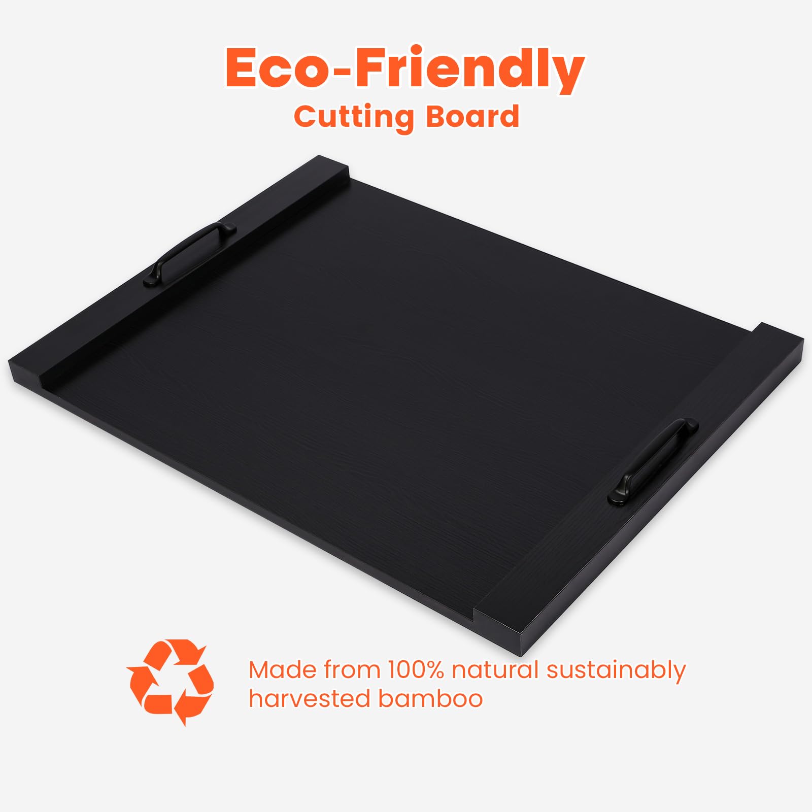 Noodle Board Stove Cover Cutting Board with Handle - Acacia Wood Stove Top Covers Board for Electric/Gas Stove Top, Multiuse Gas Stove Cover Board for Serving Chopping Decorating