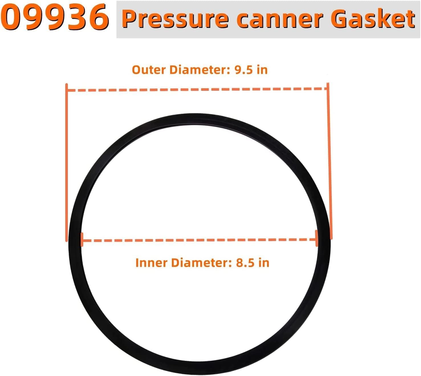 09936 Pressure Cooker Sealing Ring Overpressure Plugs Fit for Presto Model 4 Quart 6 Quart, Replace 0126002 0136102 0136403 0136304 0136001 0216001 Pressure Cooker