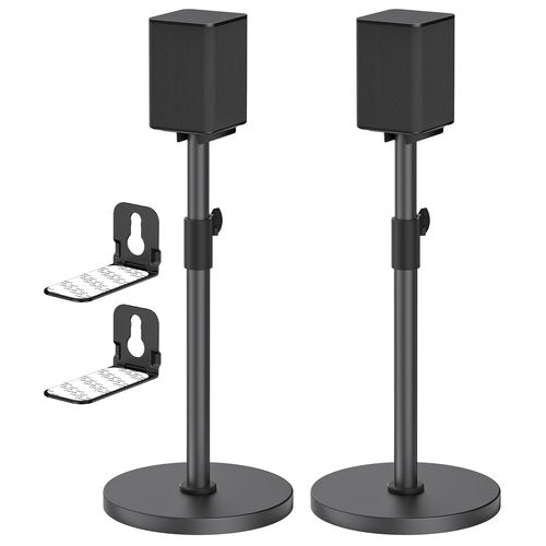 Heavy-Duty Speaker Stands Pair for LG Speaker Stands with LG Soundbar Mount - Height Adjustable Floor Speaker Stands for LG Surround Sound Speaker Stands SPQ8-S S95QR 578S1-S S78S2-S S65S3-S S55TR