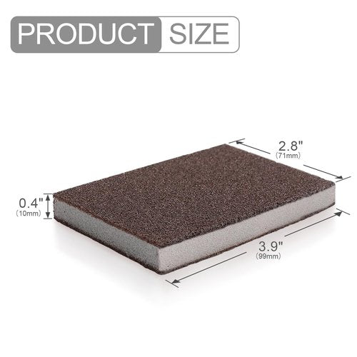 Krisler Carborundum Sponge Nano Emery Sponges Caspian Stone Pot Clean Brush Rust Eraser Grit Scouring Pads Pot Cleaning Pads with Carborundum Washing Kitchen Cleaner Tool 8pc