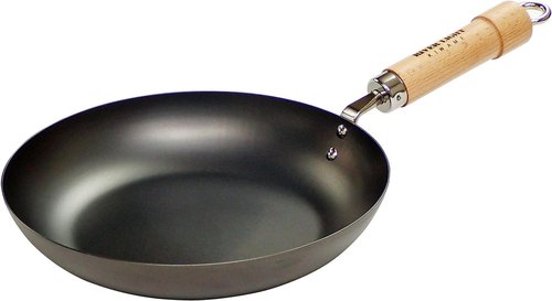 Riverlight J1220 Kyoku JAPAN Iron Frying Pan, 7.9 inches (20 cm), Iron Nitriding, IH Compatible, Rust Resistant, Made in Japan