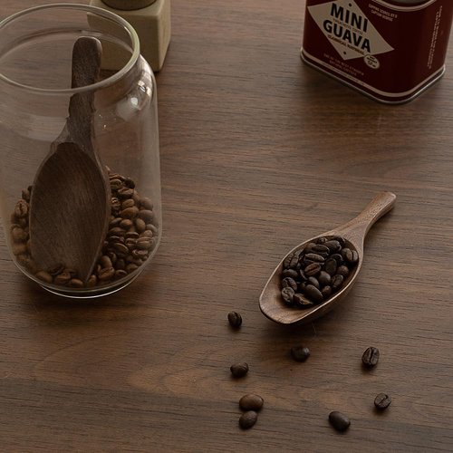 MIGAKU HOME Black Walnut Coffee Scoop for Ground Coffee, Loose Tea & Bath Salts, 1 Tablespoon/15ml, Multi-Purpose Kitchen Scooping Tool for Jars, Canisters & Coffee Brewing Accessories(1pcs)