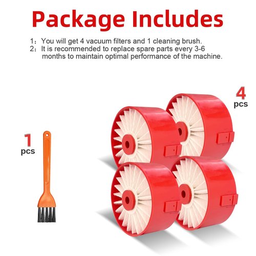 4 Pack N858184 HEPA Filters Replacement Compatible with Craftsman V20 Cordless Stick Vacuum CMCVS001D1, Vacuum Filter Fits for Black Decker BSVF1 BSV2020 BSV2020G BSV2020P Vacuum Cleaner