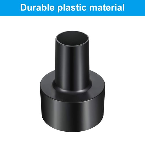 Honoson 2 Pieces 2-1/2-inch to 1-1/4-inch Universal Vacuum Hose Adapters Compatible with Shop-vac Dry Wet Black Vacuum Cleaner Adapter Replacement Accessories