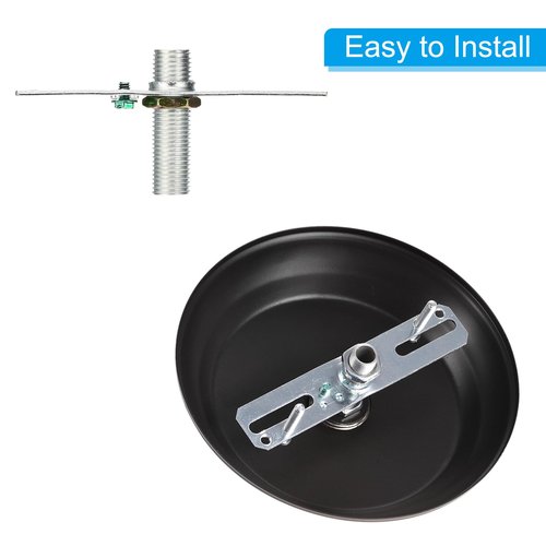 PATIKIL 4" Light Crossbar Kit, 6 Set Universal Light Fixture Mounting Bracket with 1/8IP and 1/4IP Tap Center Hole Ceiling Light Plate Canopy Hardware Set for Chandelier, Silver Tone