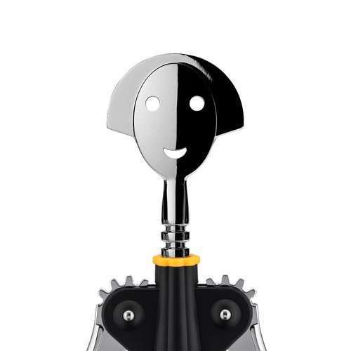Alessi AAM01 B Anna G. - Design Corkscrew, Thermoplastic Resin and Chrome Zamak, Black