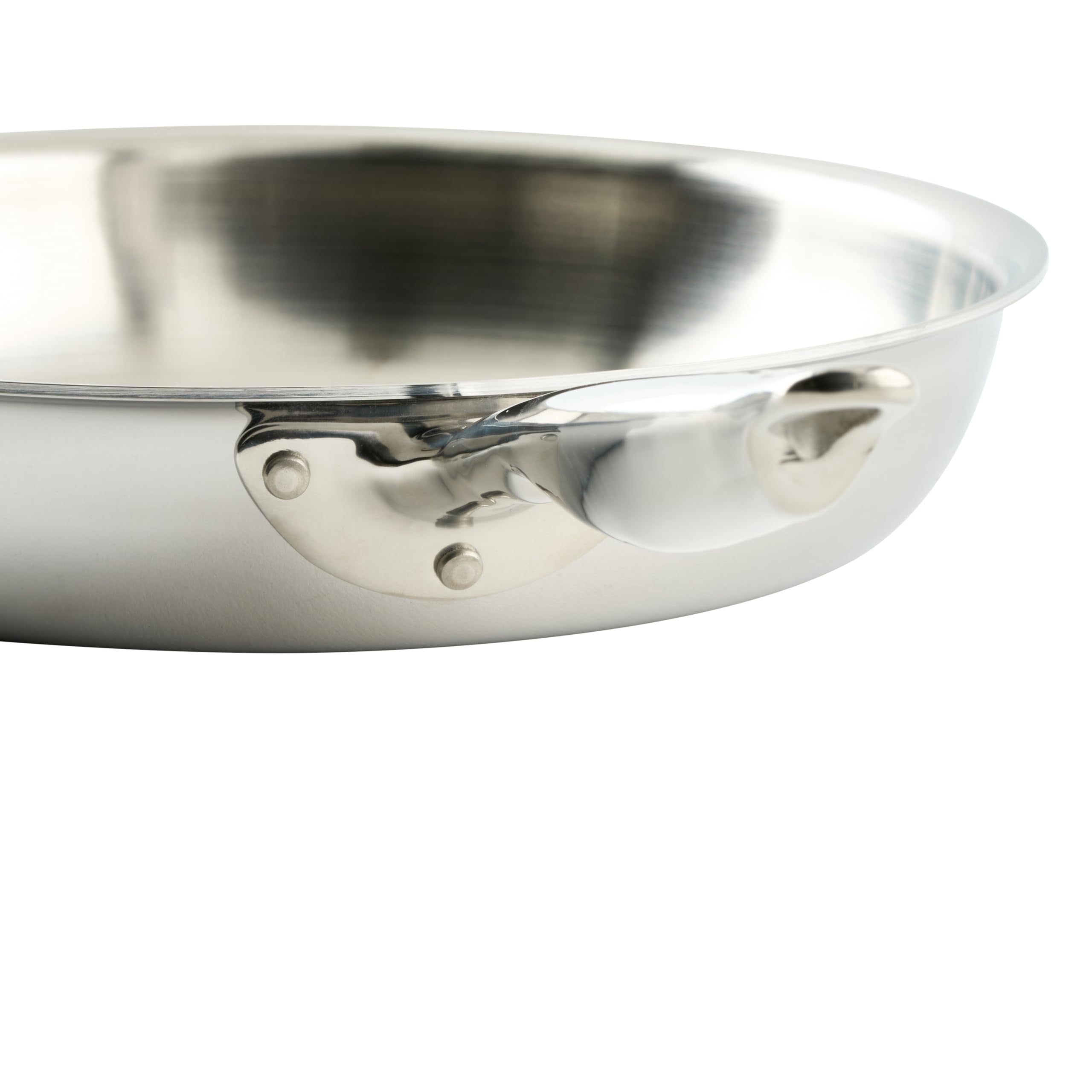 WINCO Tri-Ply Frying Pan, Silver