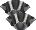 Skiennix Nonstick Taco Shell Bowl - 2 Pack Carbon Steel Tortilla Maker for Baking & Frying