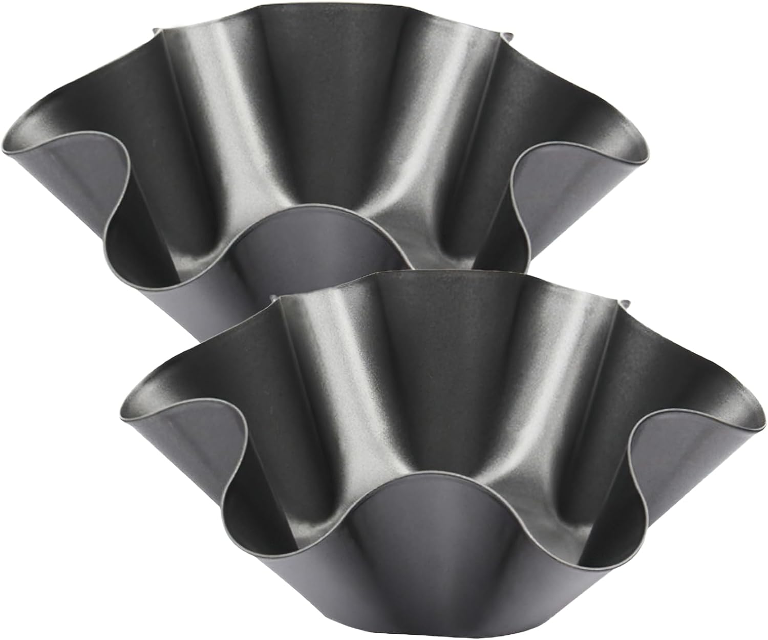 Skiennix Nonstick Taco Shell Bowl - 2 Pack Carbon Steel Tortilla Maker for Baking & Frying