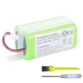 Replacement RVBAT850 Battery for Shark Ion R75, R85, S87, RV761, RV771,RV850C, RV1000S, RV1001AE, RV1100VL, UR1000SR, RV700_N, RV720_N Vacuum Cleaners (2-Prong Connector,NOT for 3-Prong Connector)