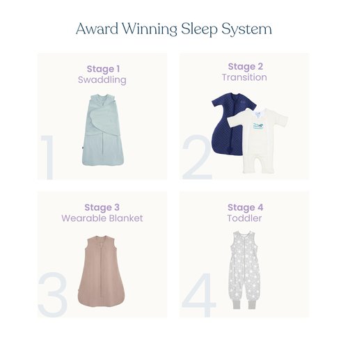 Magic Sleepsuit Baby Merlin's Cotton Baby Swaddle Transition Product - Soft and Breathable Design, Double Zipper for Easy Diaper Changes, Promotes Safe Sleep - Pink - Large 18-21lbs